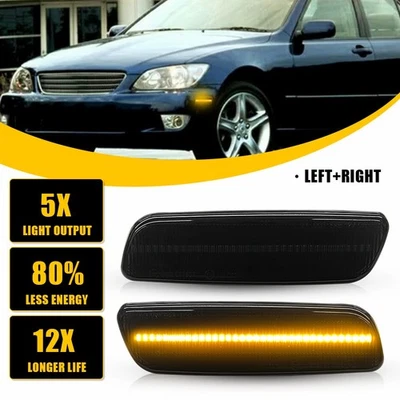 Luz de señalización delantera lateral LED ámbar para 04-06 Scion xA 01-03 Toyota Prius Foto 1 de 4