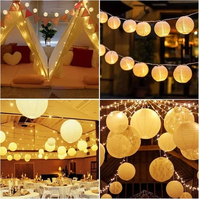 Lantern 6.2m 30 LED String Lights, Battery Operated, Waterproof Indoor/Outdoor - Image 1 of 4