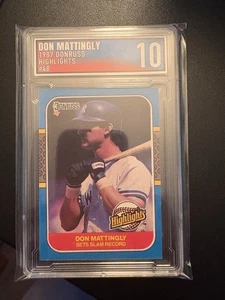 1987 Donruss Highlights - Don Mattingly #48 von Electric Grading Co Mint 10 - Bild 1 von 2