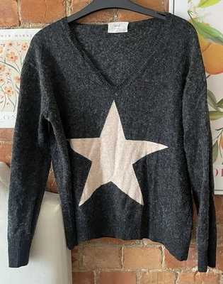 Hush charcoal grey Bamboo wool Jumper Star Size M - Image 1 of 4