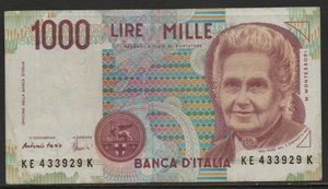 ITALY # 1-1264 # OLD BANKNOTE # 1000 LIRE # - Picture 1 of 2