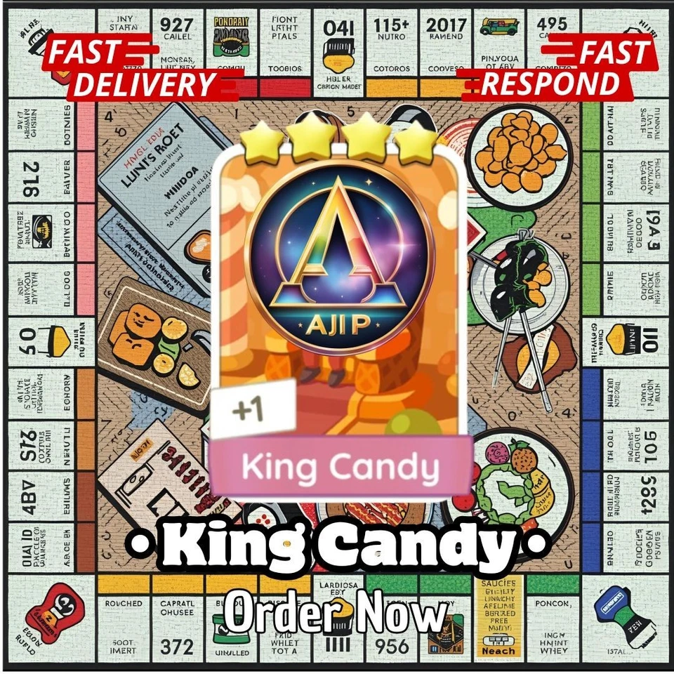 King Candy 4 Stars Sticker - Bon Appetit Album Set 18 ⚡⚡ fast delivery ⚡⚡ - Image 1 of 1