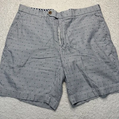 Brooks Brothers Men’s Size 38 Bermuda Shorts Striped Blue Chino - Image 1 of 4