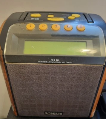 Roberts Radio RD-8 BW FM RDS/DAB Digital Radio Rewind Function Tested & Working - Image 1 of 4