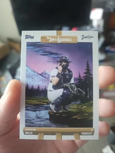 2025 Topps Bob Ross The Joy of Baseball Austin Wells #5 Easel Parallel #/75 - Picture 1 of 2
