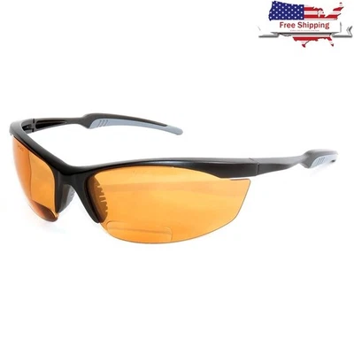 Óculos de segurança bifocais com lupa proteção UV resistente a impactos anti-riscos - Imagem 1 de 4