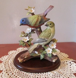 2000 Home Interiors Masterpiece "Morning Encounter" Porcelain Birds Figurine - Picture 1 of 5