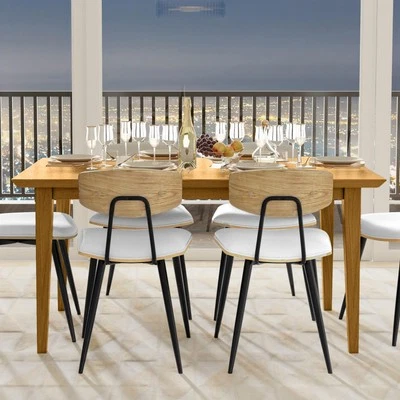 Colby Oak 60 inch x 36 inch Rectangle Contemporary Modern Dining Table in Oak Foto 1 de 4