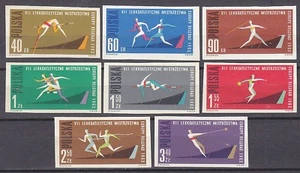 POLAND 1962 **MNH SC#1079/86 European Athletic Cham.IMP - Imagen 1 de 1