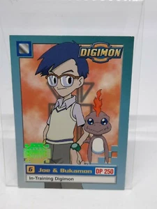 1999 Exclusive Preview Digimon Joe & Bukamon Card Foil Stamp Holo Badge See Pics - Bild 1 von 2