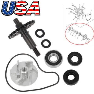Water Pump Seal Impeller Shaft Gear Rebuild Kit For Yamaha WR250F YZ250F 2001-13 — 第 1/4 张图片