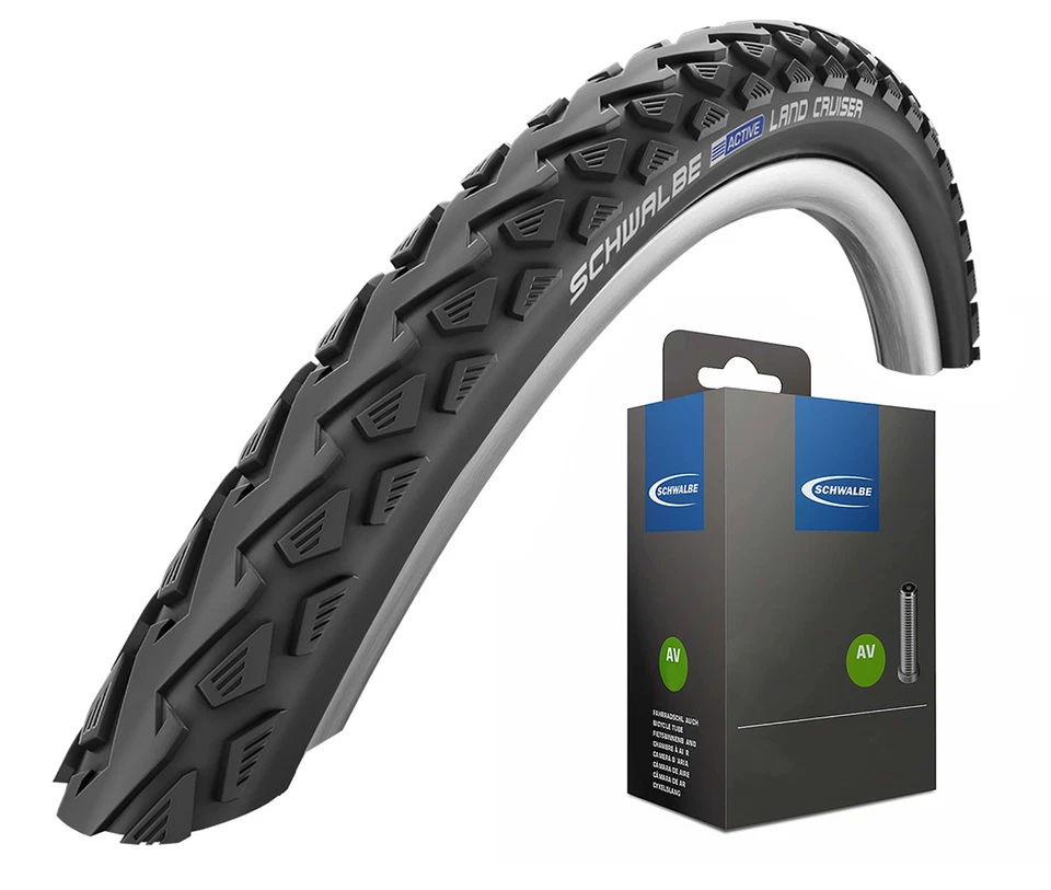 Schwalbe Fahrradreifen Land Cruiser 24/26/28 Zoll K-Guard Schlauch wählbar - Bild 1 von 1