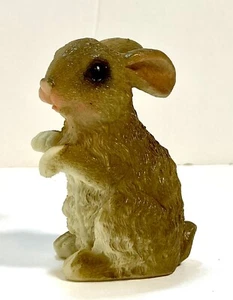 Brauner Hase Kaninchen kleine Figur 3 cm groß realistische Details sehr süß - Bild 1 von 8
