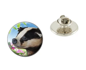Badger 25mm Metal Pin Badge Brooch Lapel Birthday Gift N85 - Picture 1 of 1