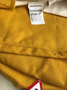 Ikea Henriksdal Skiftebo Yellow Chair Covers SET of 2 NEW 902.682.35 - Picture 1 of 4