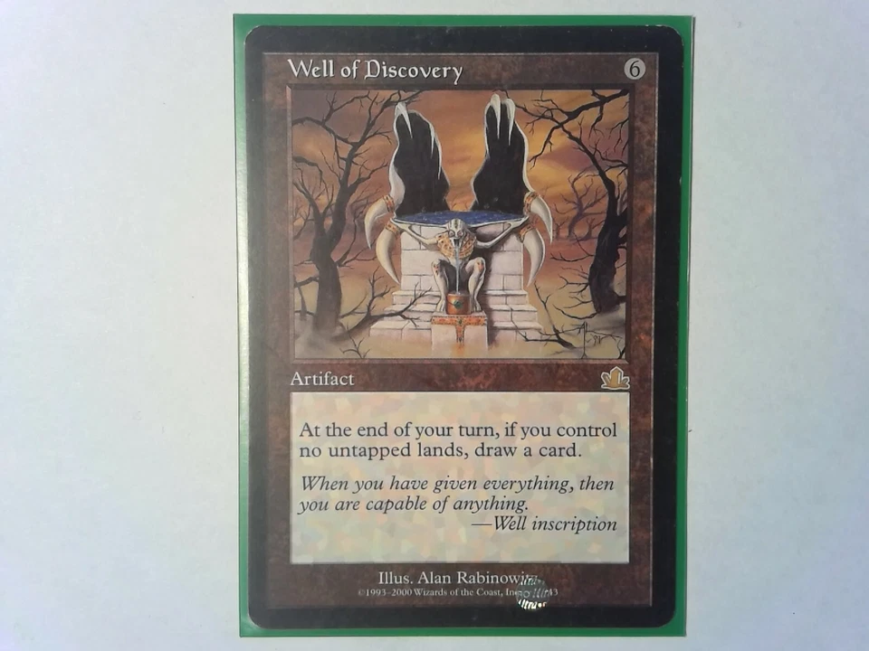 Well of Discovery	 Prophecy - Magic the Gathering Mtg Artifact - Image 1 of 1