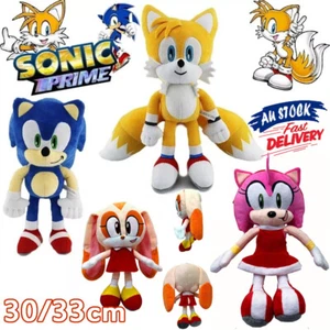 Sonic The Hedgehog Soft Plush Toy Cartoon Stuffed Doll Kids Birthday 30cm Gift - Picture 1 of 17