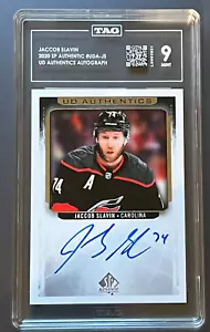 Jaccob Slavin Auto TAG 9 (939) 2020-21 SP Autentico UD Authentics AUTO #UDA-JS - Foto 1 di 2