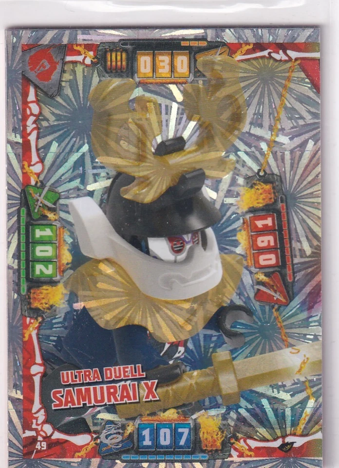 Lego Ninjago Series 4 TCG Trading Cards Card No. 49 Ultra Duel Samurai X - Image 1 of 1