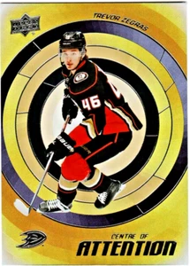 TREVOR ZEGRAS 22-23 UPPER DECK CENTER OF ACHTUNG KARTE # CA-4 DUCKS 2022-23 - Bild 1 von 2