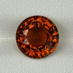 3.15 Cts Natural Orange Tourmaline Round Cut Special Jewelry Loose Gemstone - Picture 1 of 5