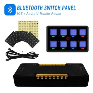 Car Boat Touch Switch Membrane Panel 12V Universal Smart Bluetooth APP Control - Picture 1 of 8