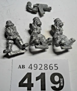 Warhammer 40k Ork Rogue Trader hacha de sangre de metal Stormboyz cascos de acero raros W419 - Imagen 1 de 4