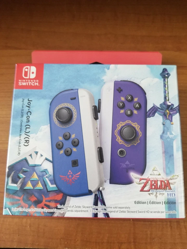 New Legend of Zelda: Skyward Sword Joy Cons Joycons Controller - Image 1 of 1