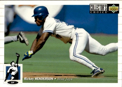 1994 Collector's Choice #131 Rickey Henderson BLUE JAYS - Image 1 of 2