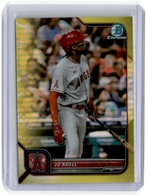 2022 Bowman Chrome Yellow Jo Adell 38/75 Los Angeles Angels #29 - Image 1 of 2