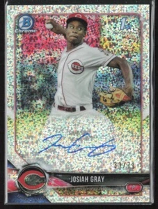 Bowman 2018 Cromo Scintillante Rifrattore Josiah Grigio Auto 33/71 RC - Foto 1 di 1