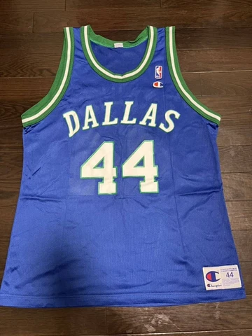 Champion - Dallas Mavericks Shawn Bradley vintage jersey (1996) 44 RARE Cover
