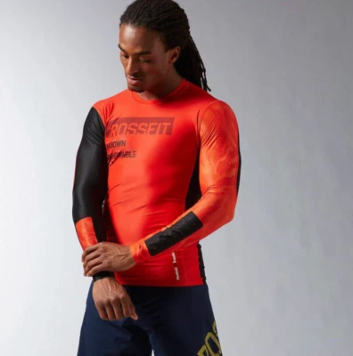 Reebok Mens Longsleeve CrossFit Compression Shirt / BNWT / Red / RRP £60 - Image 1 of 2
