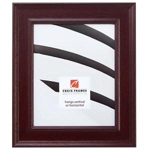 Craig Frames Revival, 2.0 Inch Wide Mahogany Red Picture Frame - Picture 1 of 12