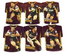 2009 SELECT NRL CLASSIC CARD FOIL JERSEY DIE CUT FULL TEAM SET (6)-BRONCOS