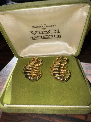 Vintage Scorpio The Zodiac Collection By Vinci Roma Cuff Links - Image 1 of 3