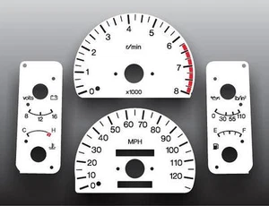 1996 Isuzu Trooper 1996 Isuzu Trooper Dash Instrument Cluster White Face Gauges - Bild 1 von 4