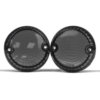 Smoke Turn Signal Lenses For Kawasaki Vulcan 900 Classic LT Custom 2006-2012 - Image 1 of 4