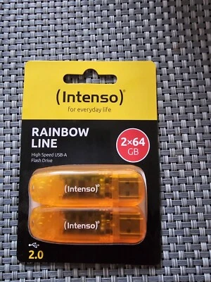 USB 2×64 gb. Intenso Rainbow Line - Image 1 of 3