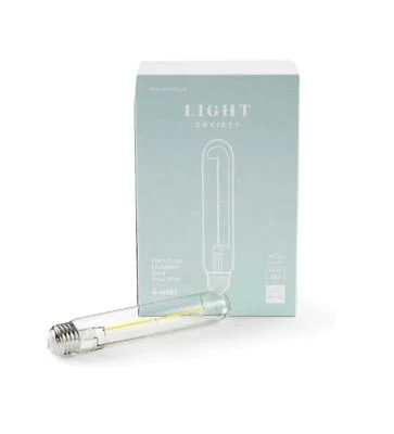 LIGHT SOCIET 40w t10/ 7.1 in clear LED filament light bulbs (6pk) - Image 1 of 4