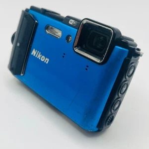 Nikon Coolpix AW130 Digitalkamera Blau Betrieb bestätigt - Bild 1 von 9