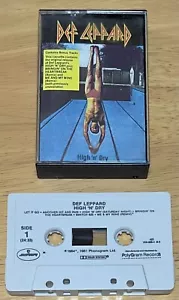 Def Leppard High 'N' Dry Cassette Tape 1984 US release - Picture 1 of 5
