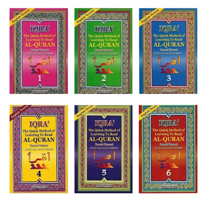 Iqra (english Version) Quick Method of Learning to Read Quran Complete 6 Book