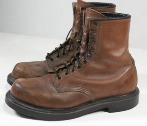 Red Wing 953 Supersole Work Heritage Boots Men's Sz 9 EEE Brown Leather USA Made - Picture 1 of 7