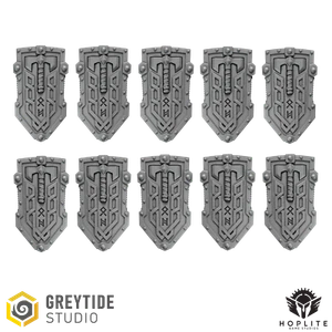 Primal Shields A (x10) | Grey Tide Studios | Primal Hounds | Umbauteile & - Bild 1 von 2
