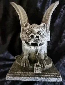  1 VTG Gothic Gargoyle Book End Door Stop Garden Decor 6x4"Sealed Clay. 2 Availa - Picture 1 of 7