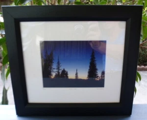 Framed 6/100 Photo~Signed Willie Holdman~First Star~BLACK Frame~Night Landscape - Picture 1 of 7