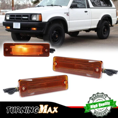 Luces de parachoques de señal ámbar de 2 piezas para Ford Mazda 1983-1993 y Ford Festiva 1988-1993 Foto 1 de 4