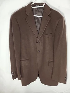 Arnold Brant Mens Dark Brown Pure 100% Cashmere Sport Coat Blazer 42R - Picture 1 of 9