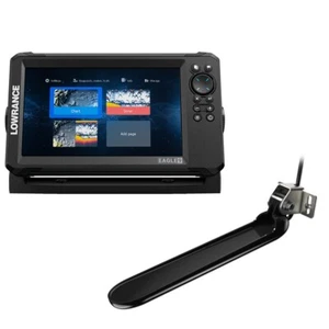 Lowrance Eagle 9 w/TripleShot Transducer & Inland Charts - Foto 1 di 1